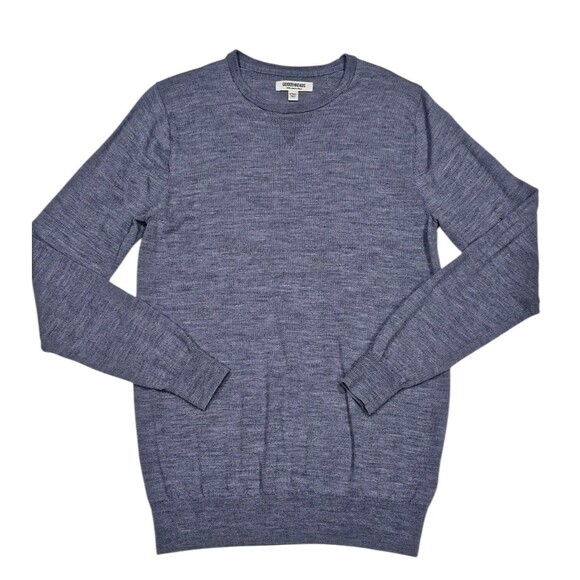 Goodthreads Mens Medium Tall 100% Merino Wool Crewneck Pullover Sweater Jumper - Picture 1 of 9